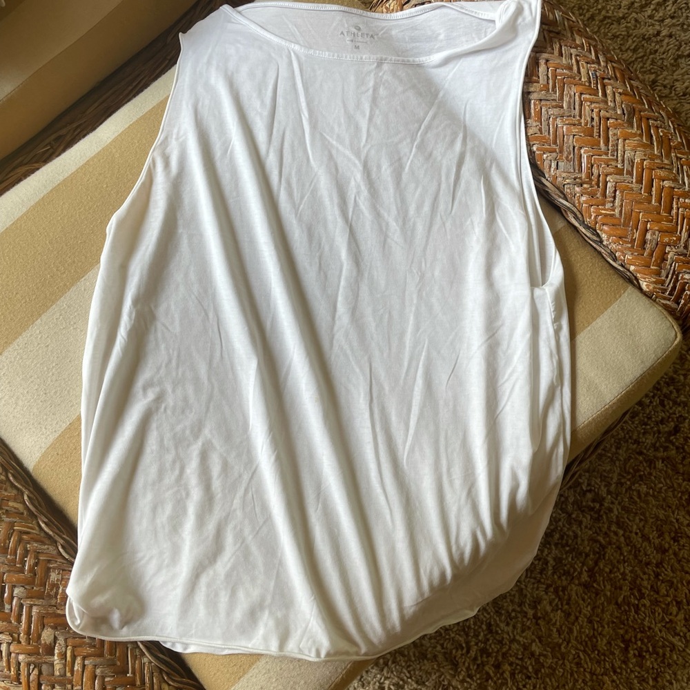 Medium White Athleta Tank Top